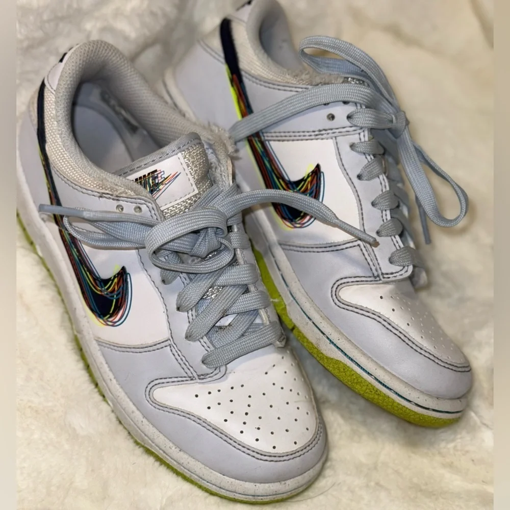 Nike Dunk Low 3D Swoosh Grey (GS) Size 4Y